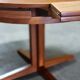Dyrlund Flip Flap Lotus dining table in teak Denmark 1960