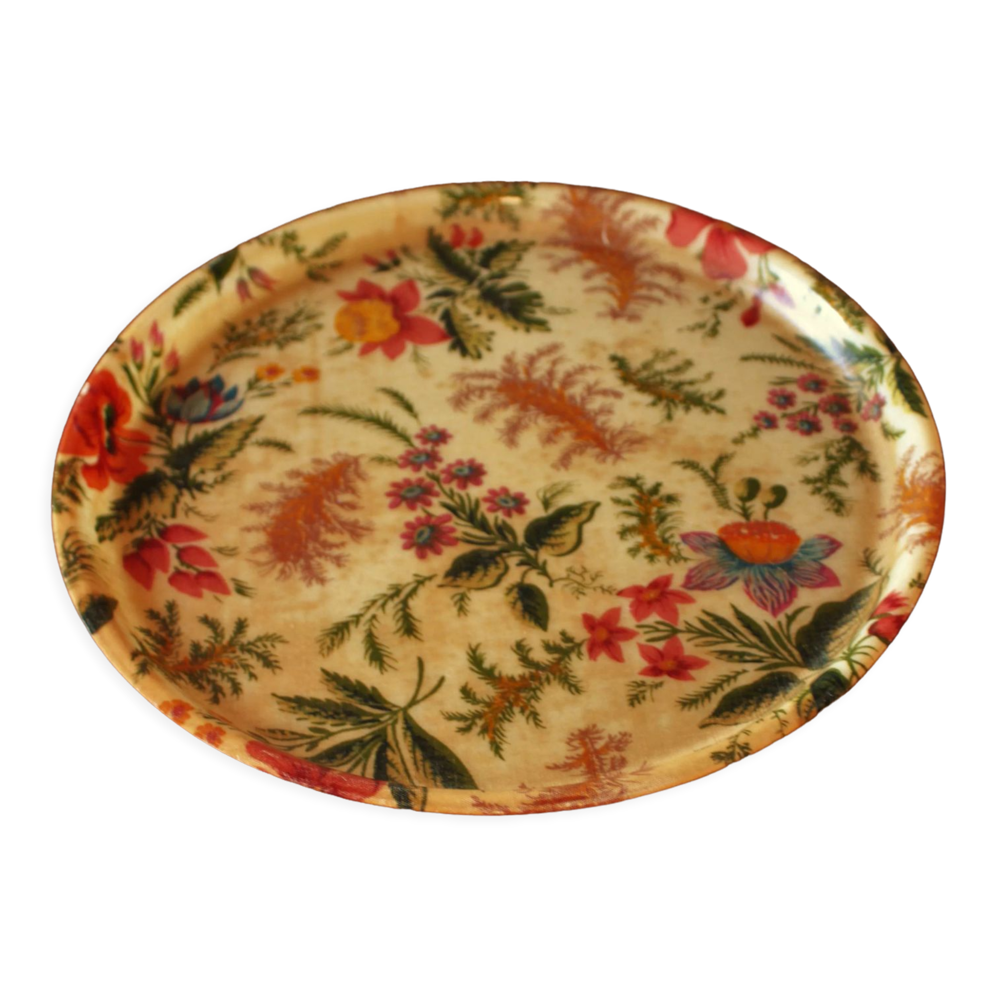 Round top vintage plastic flowers