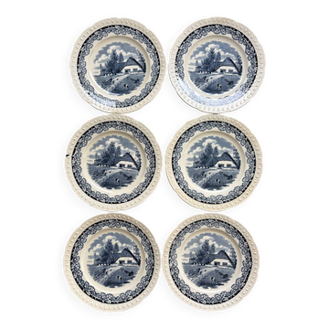 Set of 6 vintage dessert plates