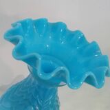 Blue opaline vase