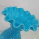 Vase opaline bleue