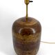 Art Deco modernist lamp in patinated brass, circa 1930.