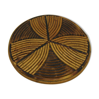 Dessous de plat rotin vintage