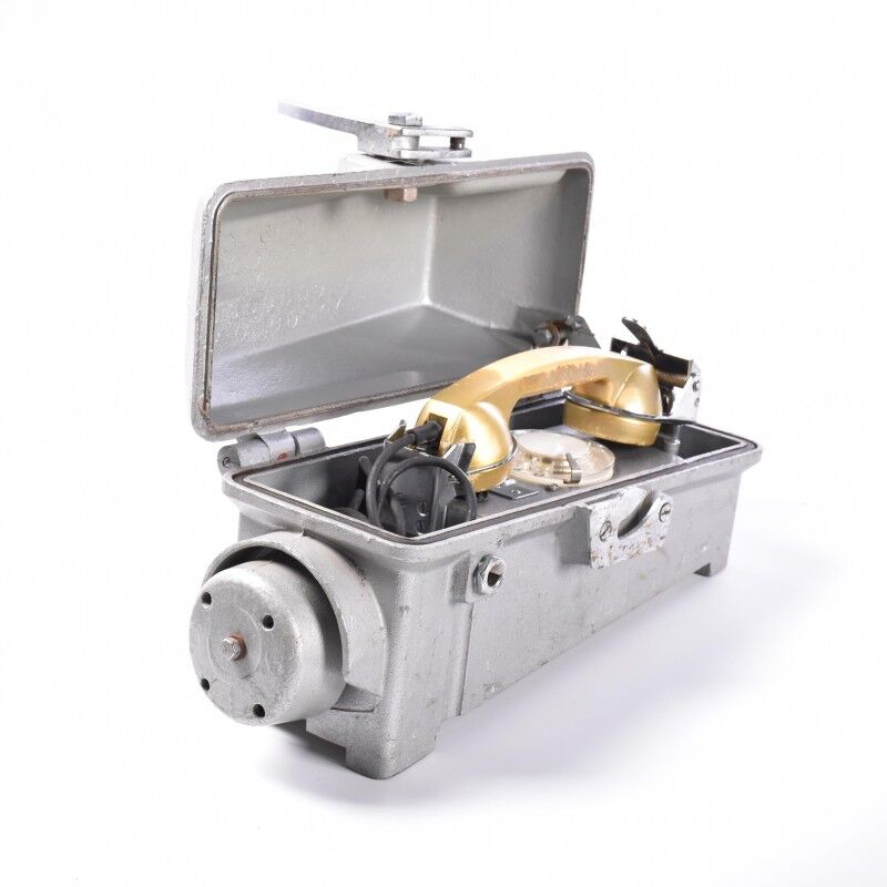 Old metal wall phone