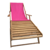 chaise longue teck