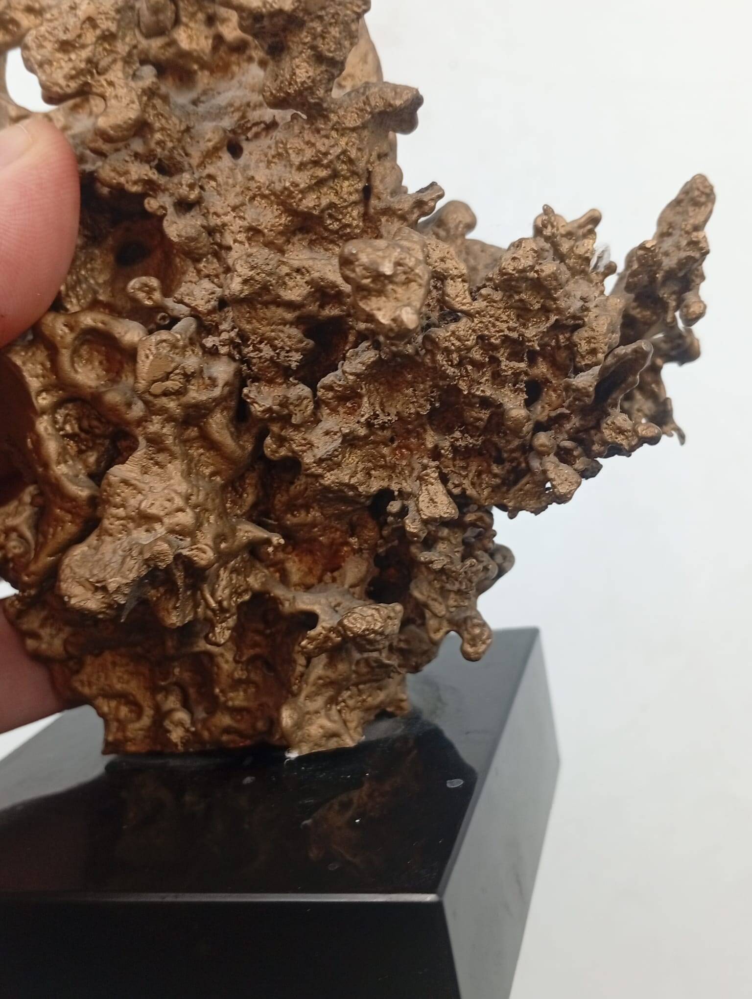 Organic Sculpture Brutalist Modernist Midcentury Gilded Bronze Casting