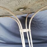 Old wrought iron garden table