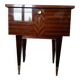 Vintage wooden and brass bedside table – 1950s design – r style