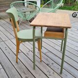 School desk and baumann chair
