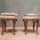 Paire de tabouret  rond style Louis XV