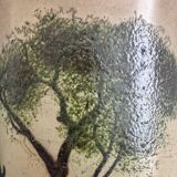 Pair of Legras 1900 enamelled glass vases