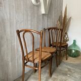 Series of 3 Thonet chairs