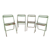 Chaises pliantes en métal plichaise Souvignet