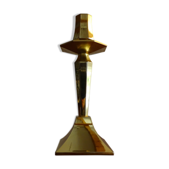 Gold metal design candle holder