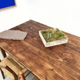 Very large solid pine farmhouse table