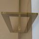 Modernist brass and glass console table & mirror. 1970s