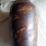 Glazed stoneware vase signed