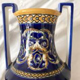 Renaissance decorated earthenware amphora vase from Gien