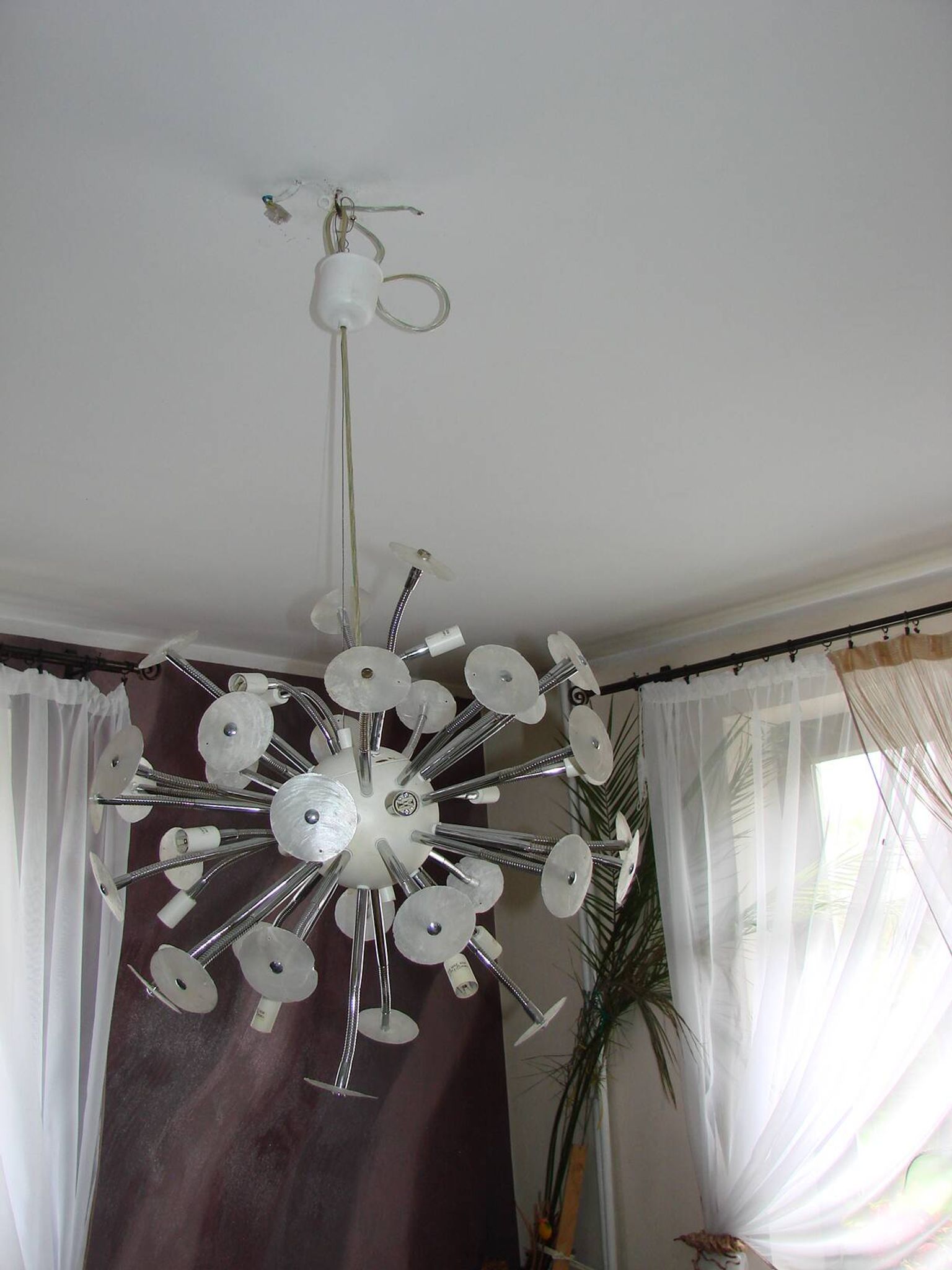 Italian hanging lamp Arditi, Space age 1980s