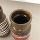 Set of four vintage pottery fat lava "242-22" vases made by Scheurich, Germany