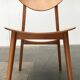 Chaise d'appoint en contreplaqué du milieu du siècle