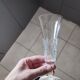4 crystal champagne flutes in the crystalline style of Lorraine
