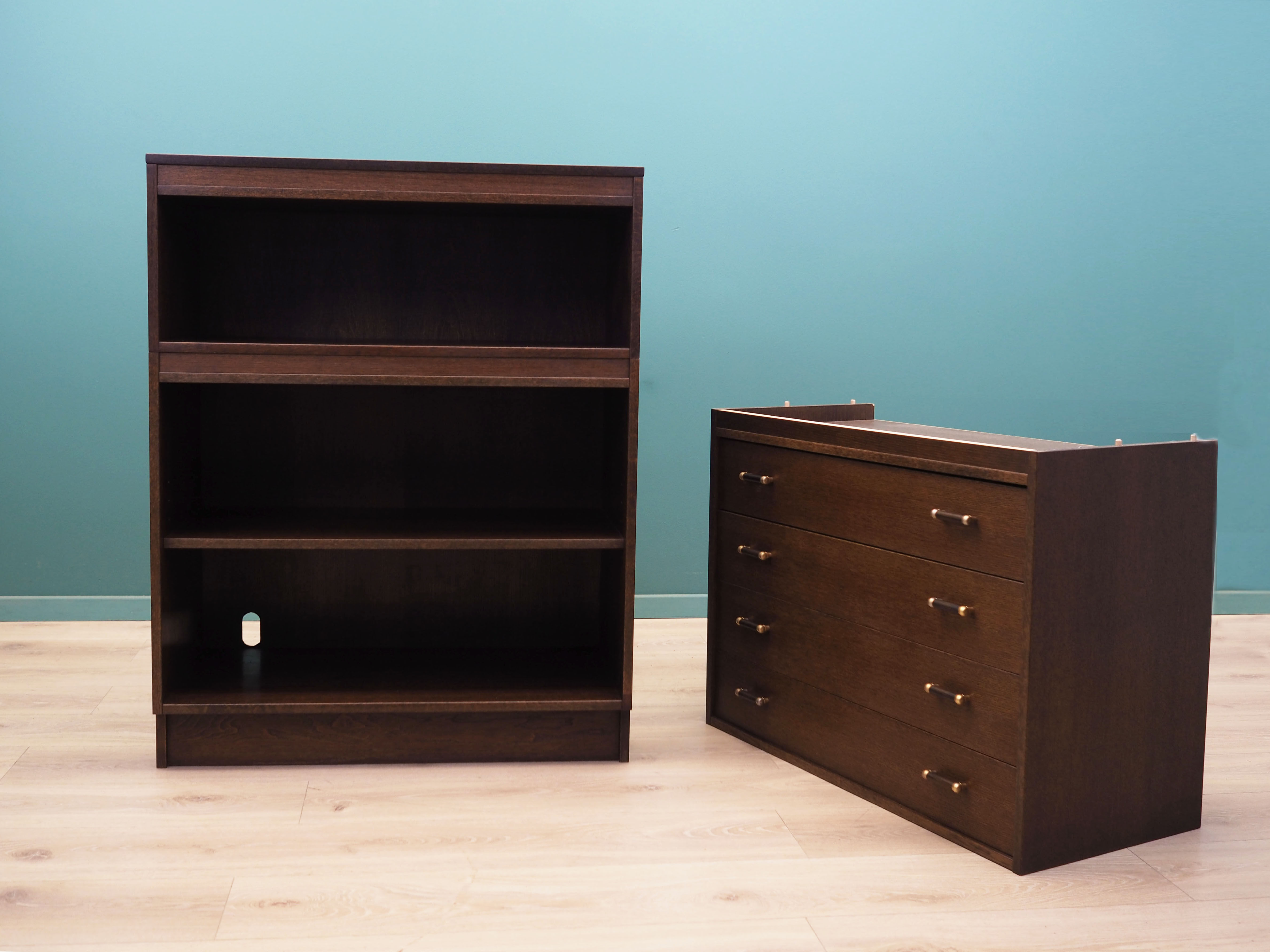 Oak bookcase, Danish design, 1970s, production: Denmark