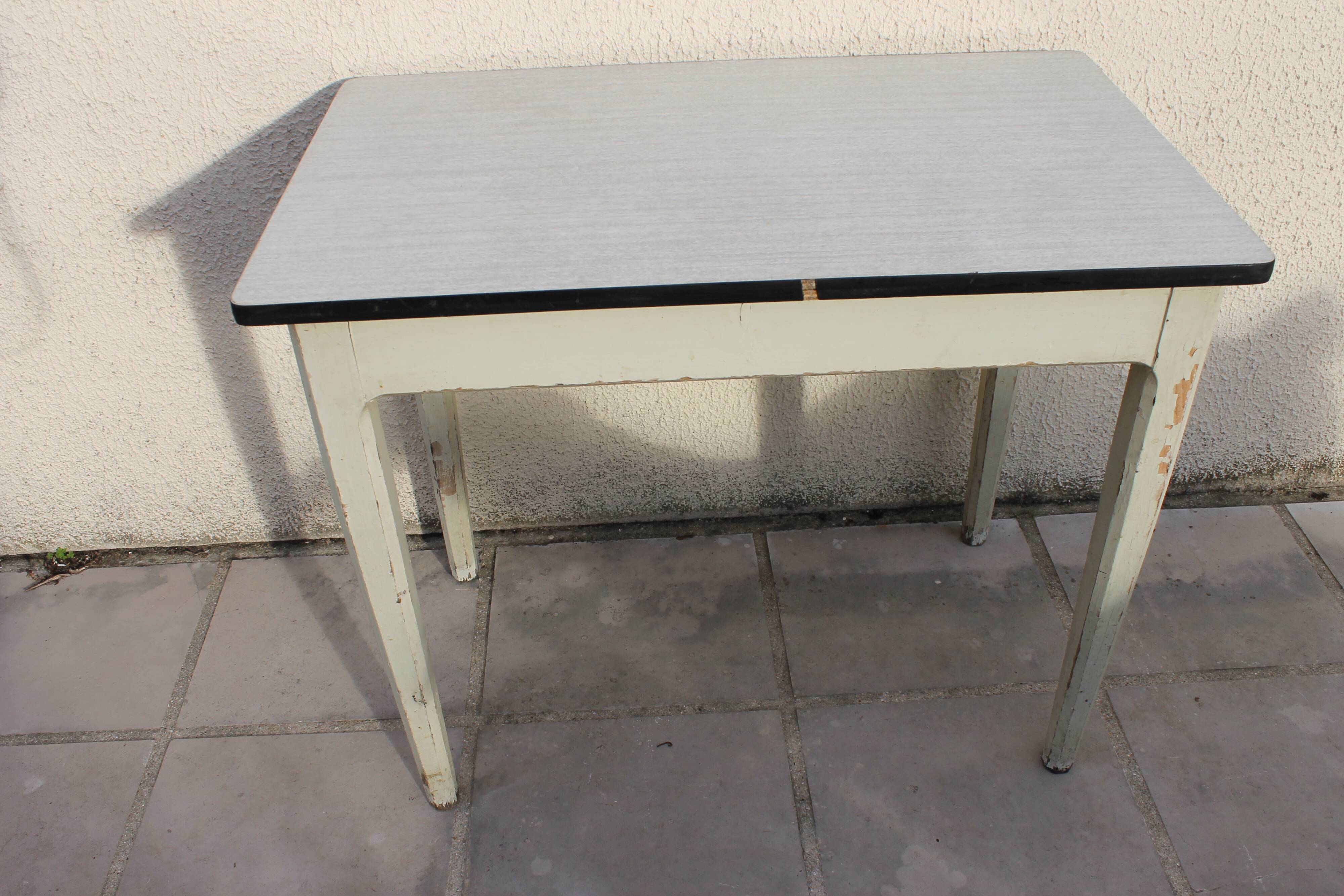 Formica farmhouse table 1960