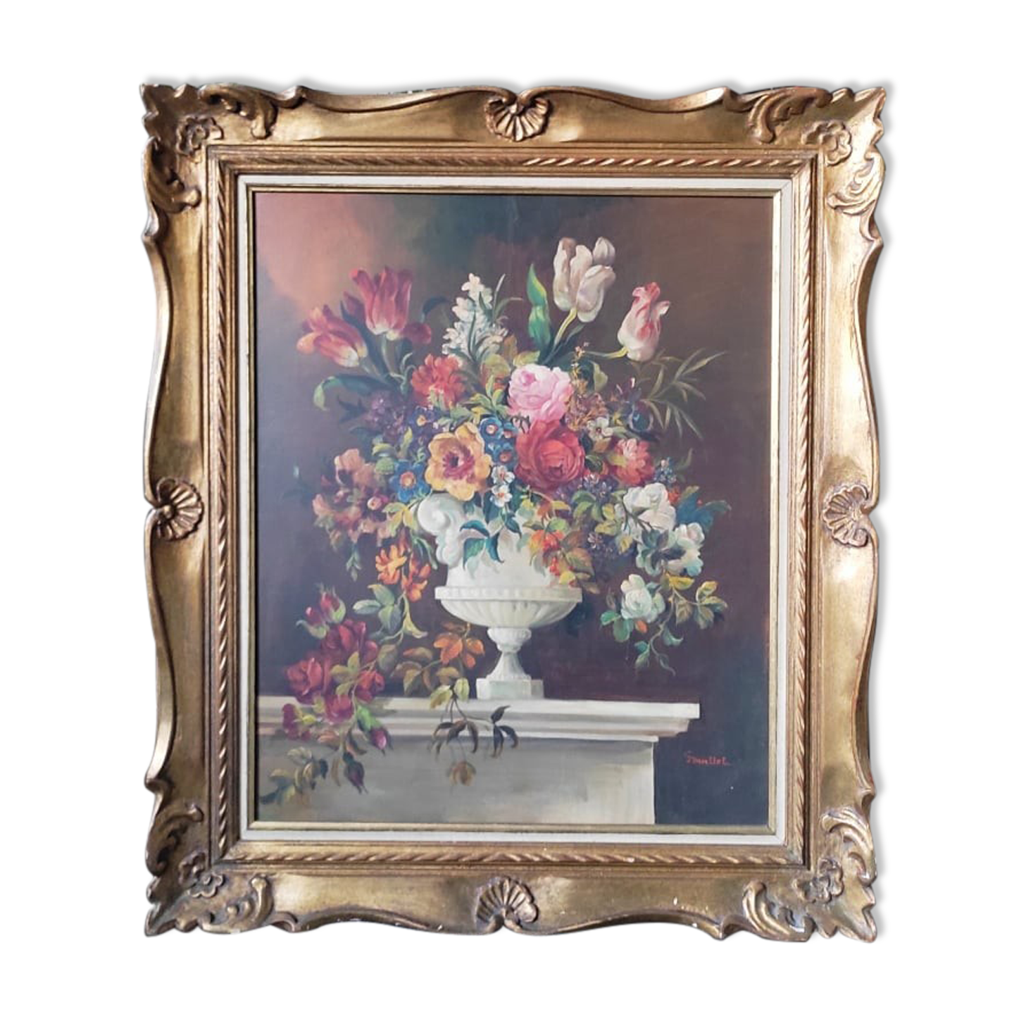 Painting Flowers Georges Mallet