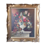 Painting Flowers Georges Mallet