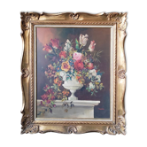 Painting Flowers Georges Mallet