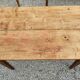Old farmhouse table waxed wood 110 cm