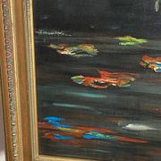 Oil on canvas, still life, framed, large format, Gaultier M