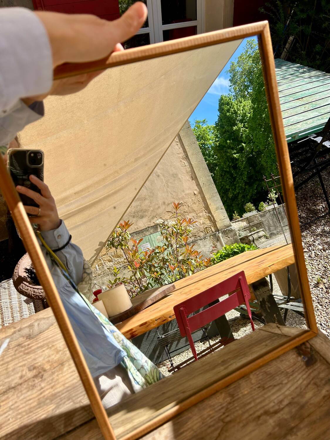 Miroir en bois vintage 80/90’s