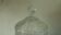 Bonbonnier en verre pot couvert pied douche decor pointe de diamant