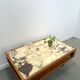 Teak salontafel met groot marmeren blad