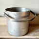 Small aluminum bucket with handle - - kitchen cutlery door