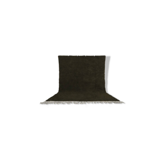 Tapis bérbere noir en laine fait main 250cmx150cm