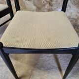 4 vintage wooden chairs 70"