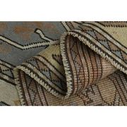 1970s Turkish Oushak Handmade Wool Cotton Brown Area Rug 183x248