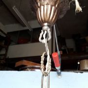 Hanging chandelier / bronze angel dore ep 1940/50