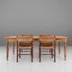 Rustic Elm Dining Table with Drawer, France 1850s