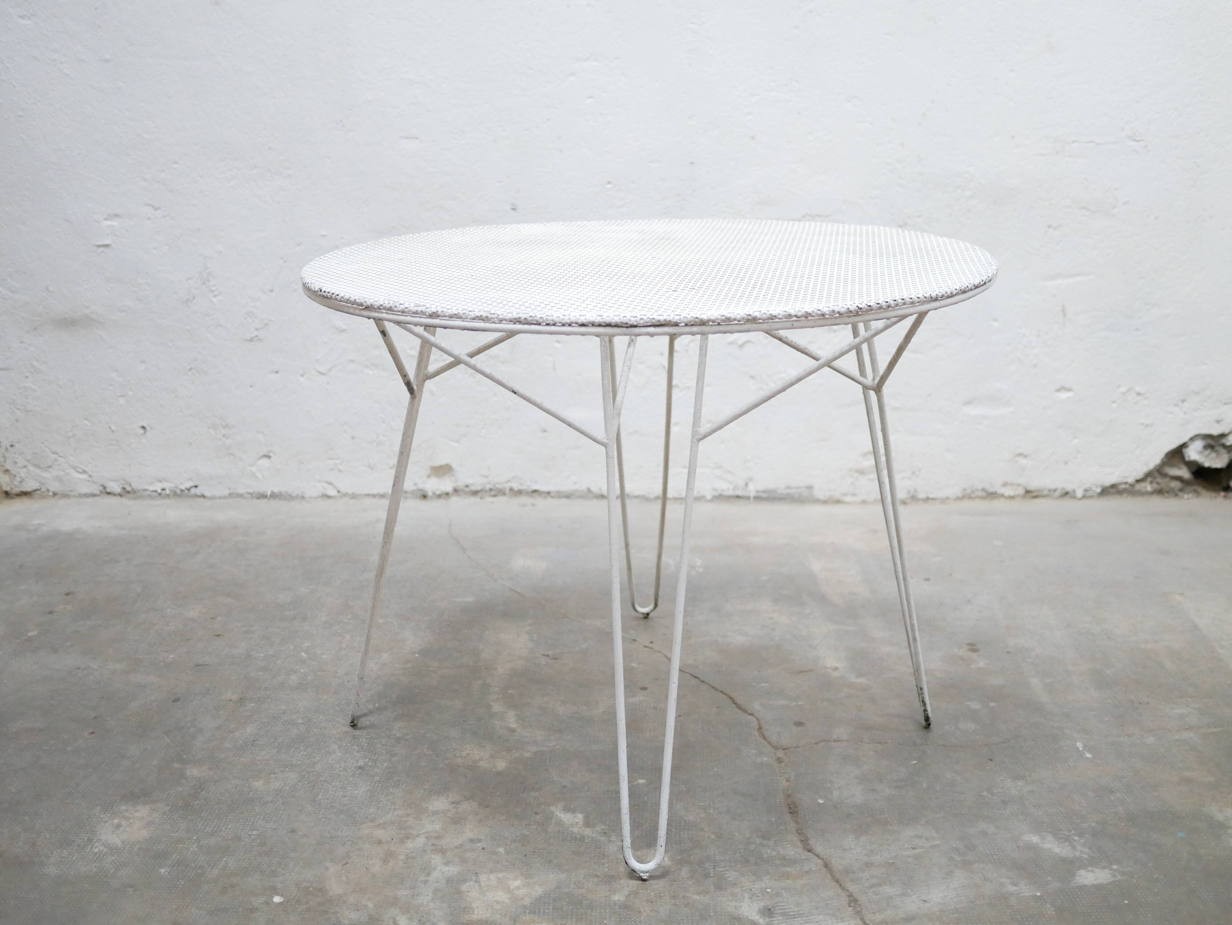 Vintage garden table by Mathieu Matégot
