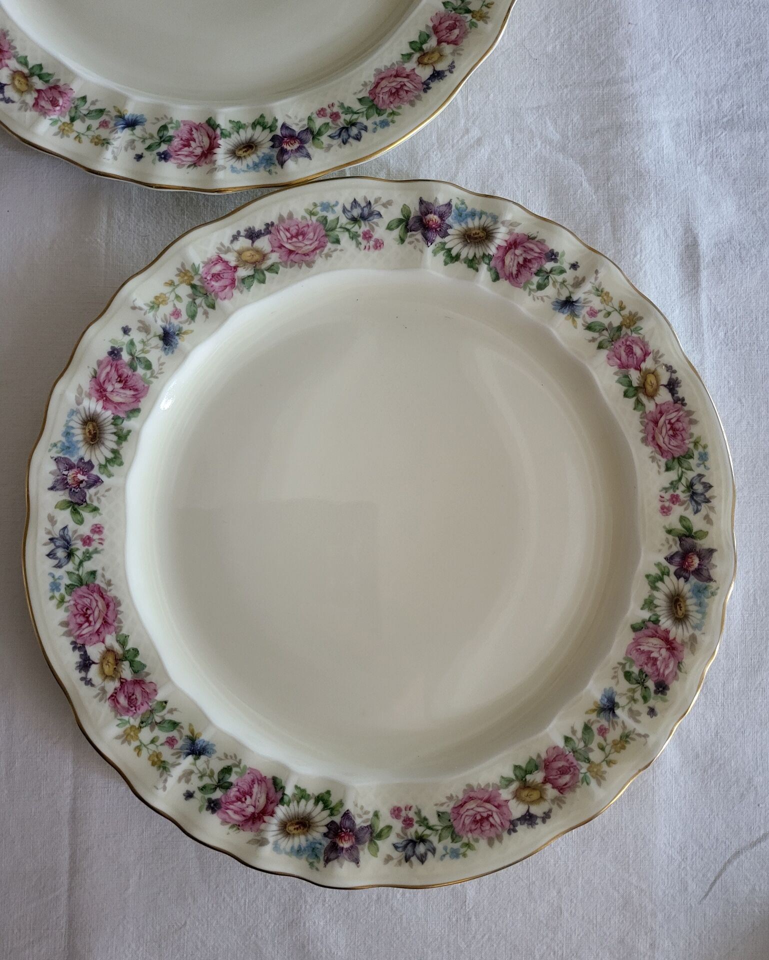 Limoges Bernardaud 5 Flat Plates in porcelain