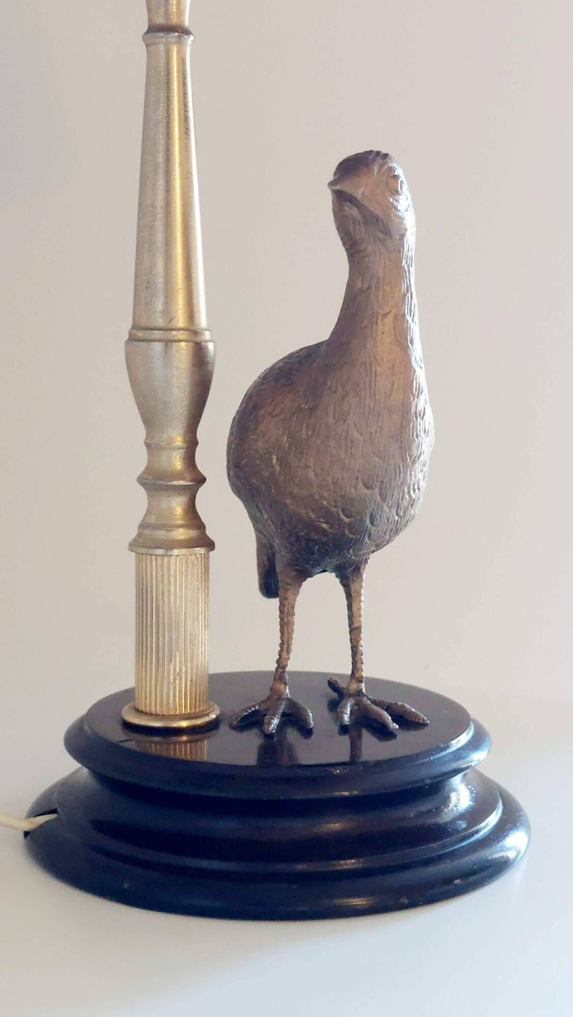 Lampe vintage en laiton, style Maison Charles, années 50–70