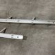 70s design aluminum wall coat rack, 21 hooks
