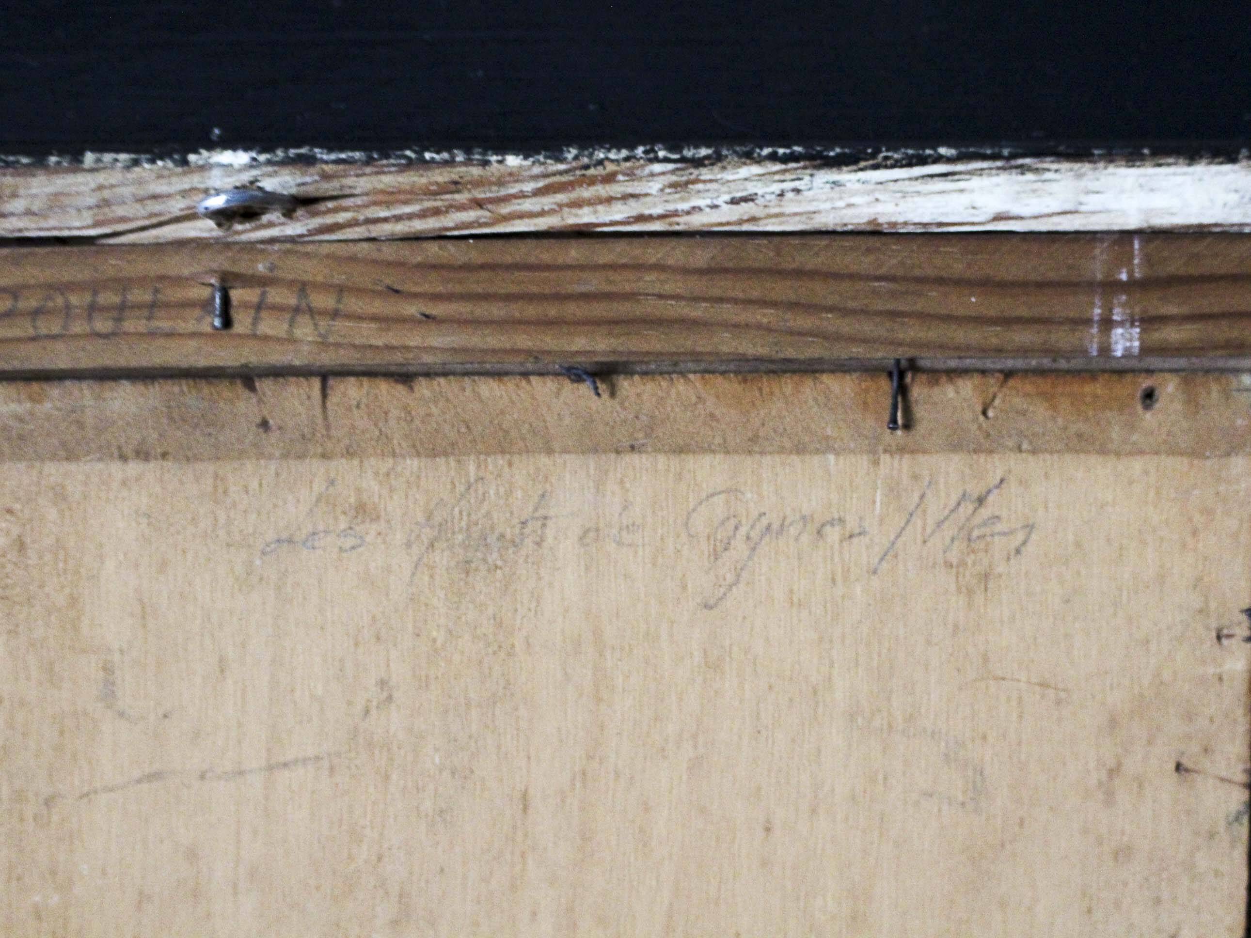 Oil on panel by A. Poulain - Cagnes sur Mer