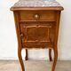Nightstand Antique Wood and MARBLE