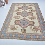 Hand-knotted Anatolian floral rug sku 3430