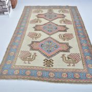Tapis floral anatolien noué à la main sku 3430